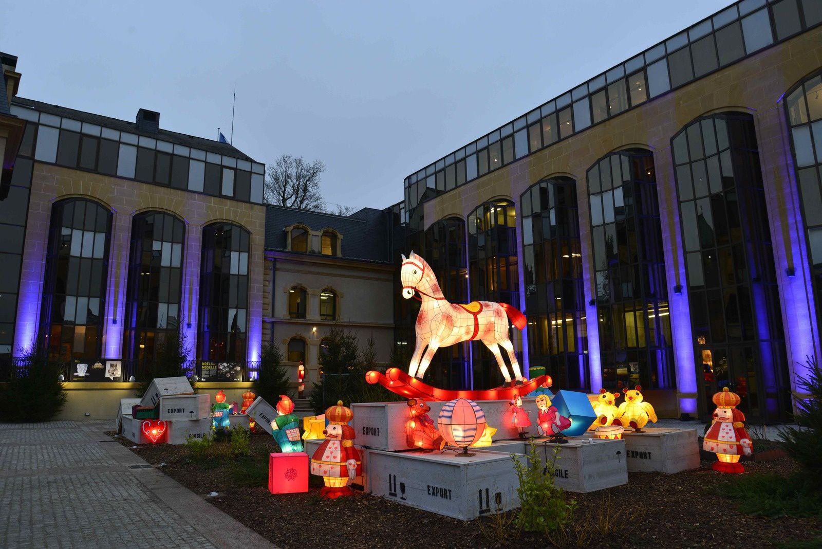 Sentier des Lanternes de Noël - Photo : Conseil Général de la Moselle