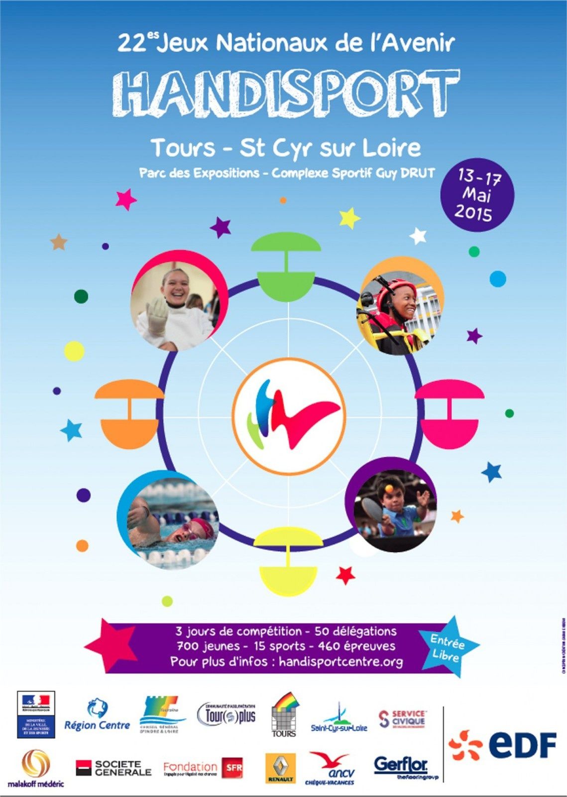 Les Jeux de l'Avenir Handisport - Du 13 au 17 mai à Tours