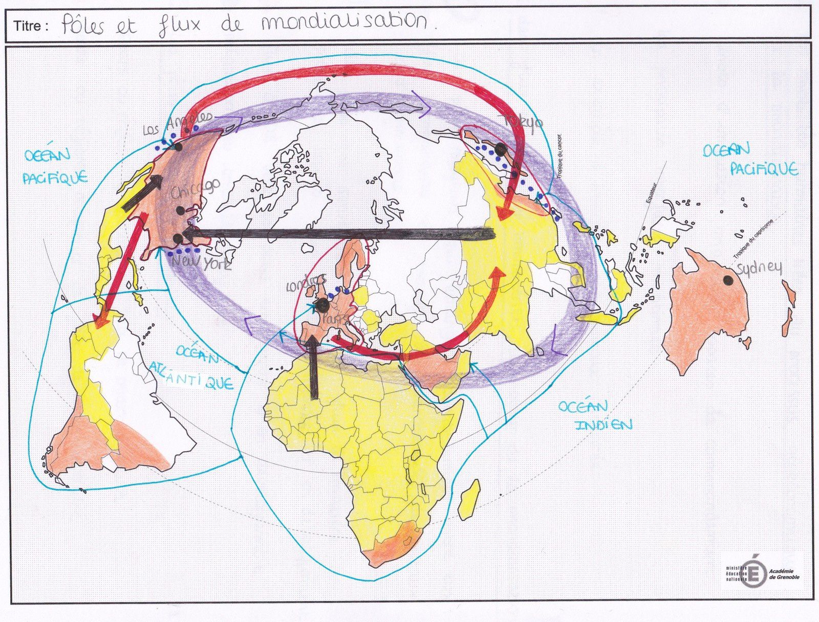 Pôles et flux de la mondialisation - Le cafuron