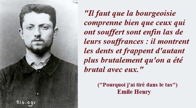 Le 12 février 1894 Emile Henry....