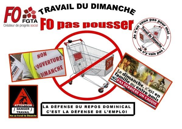 FO et Cgt ne participent pas à la réunion des patrons sur le travail dominical