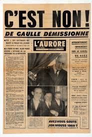 27 avril 1969 en France, échec du référendum du général De Gaulle