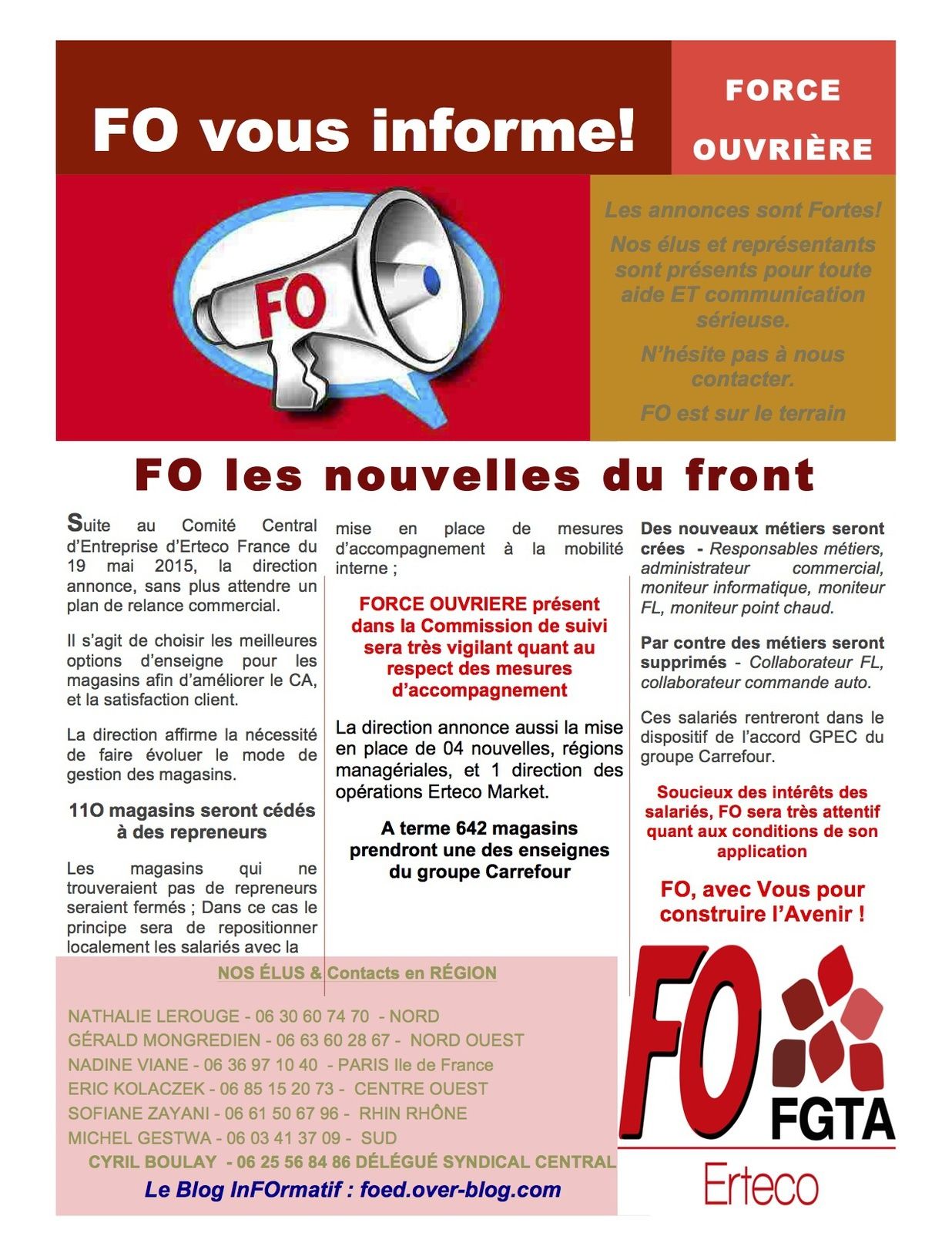 FO, avec Vous pour construire l'Avenir