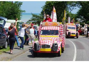 La gronde des agriculteurs a privé Cochonou et Carrefour de caravane du Tour de France