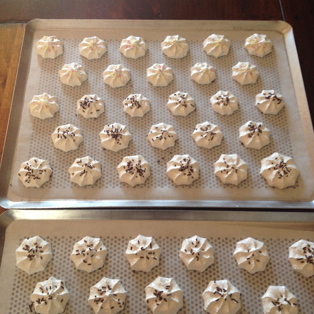 Macarons meringue suisse chocolat au café passioncuisinedesylvie