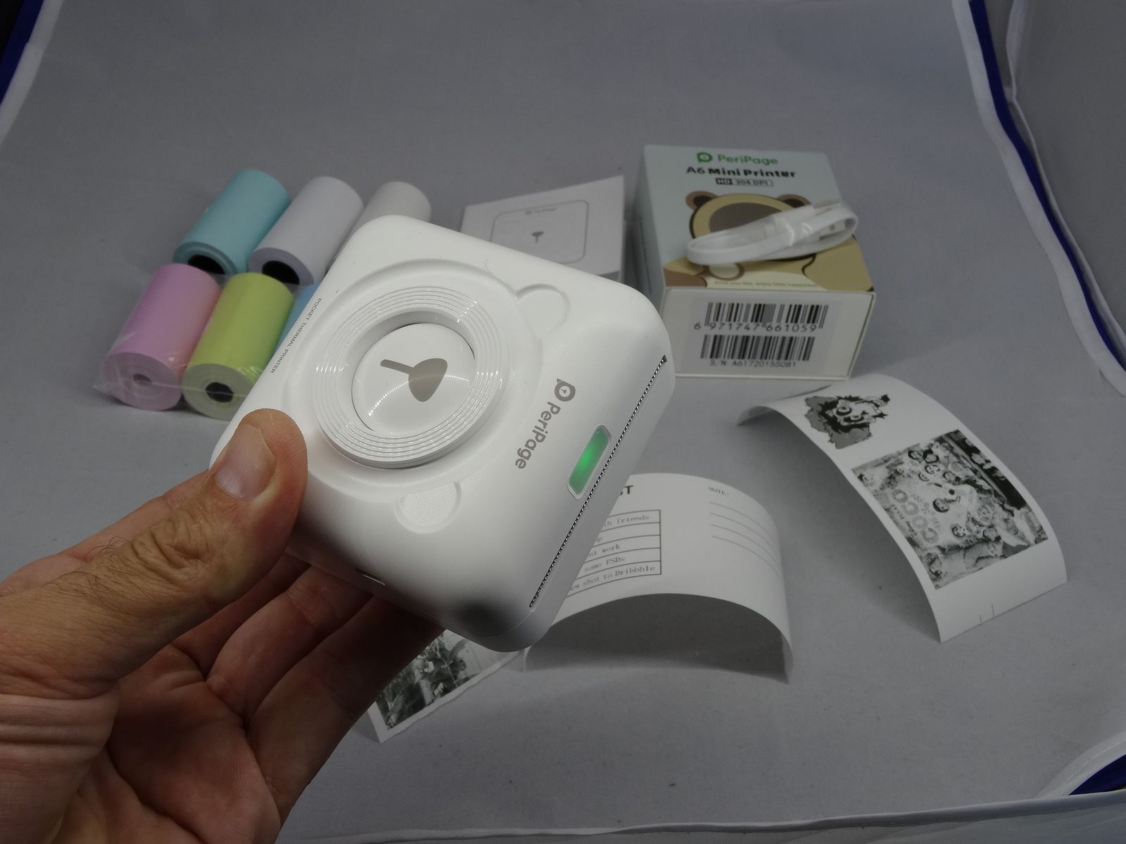 PERIPAGE A6 304dpi : Une imprimante monochrome pour PC et smartphone avec  ruban thermique 57mm - Chez Cyril