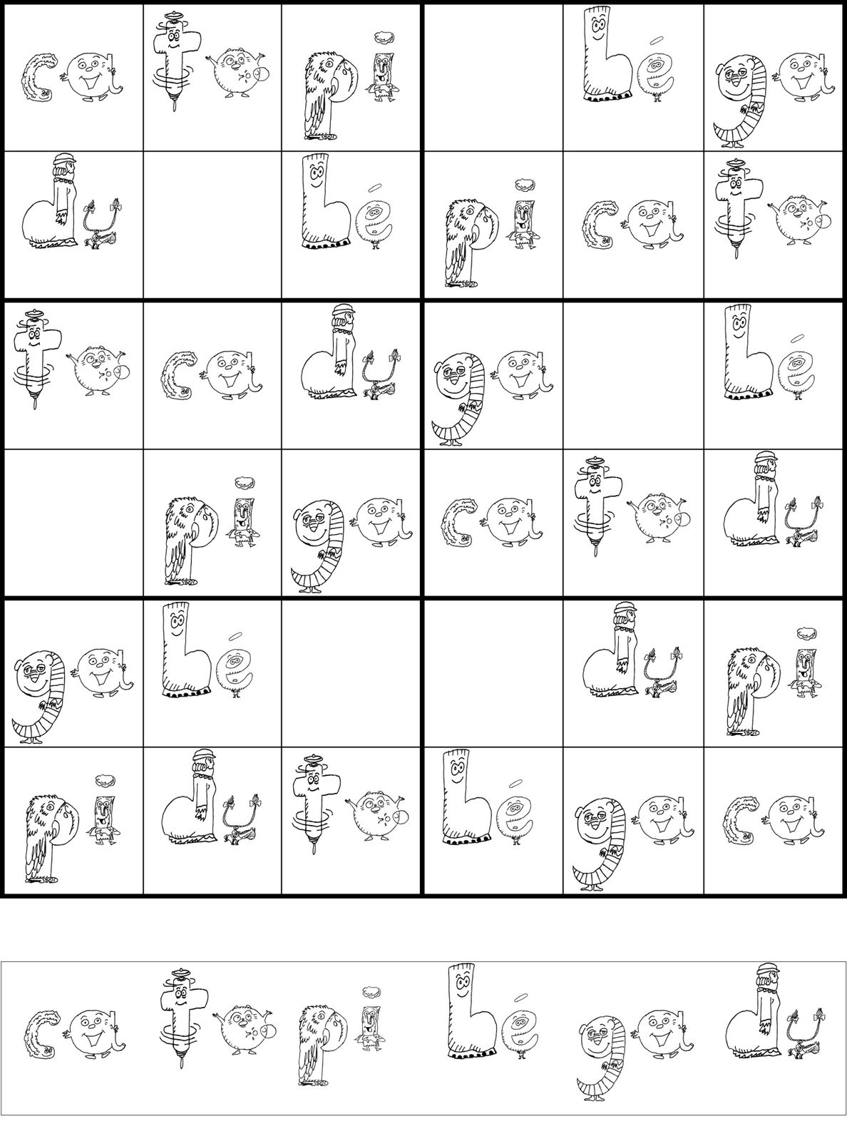 Sudoku des ALPHAS - Découvrez l'école de Donnezac