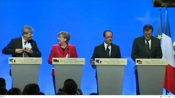 Vertice a quattro sull'Europa a Versailles. I leader: "Sì a un'Unione a più velocità"