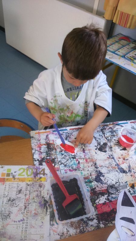 Préparation des décors de la kermesse