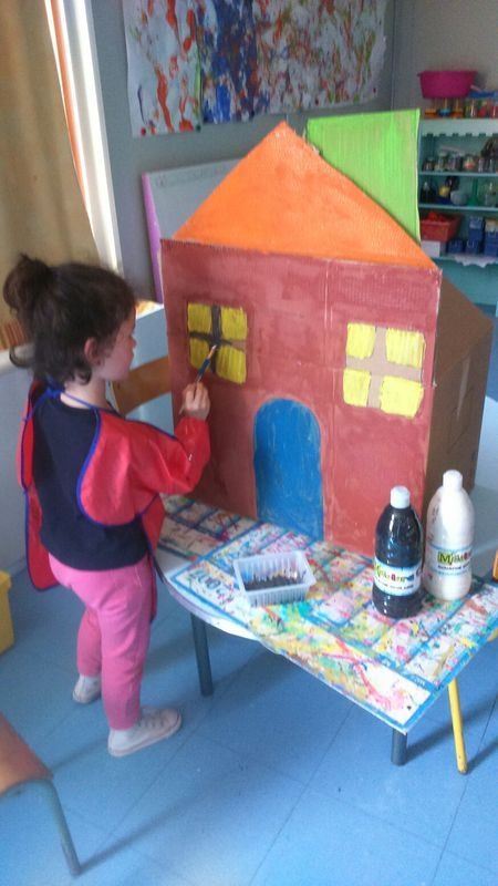 Préparation des décors de la kermesse