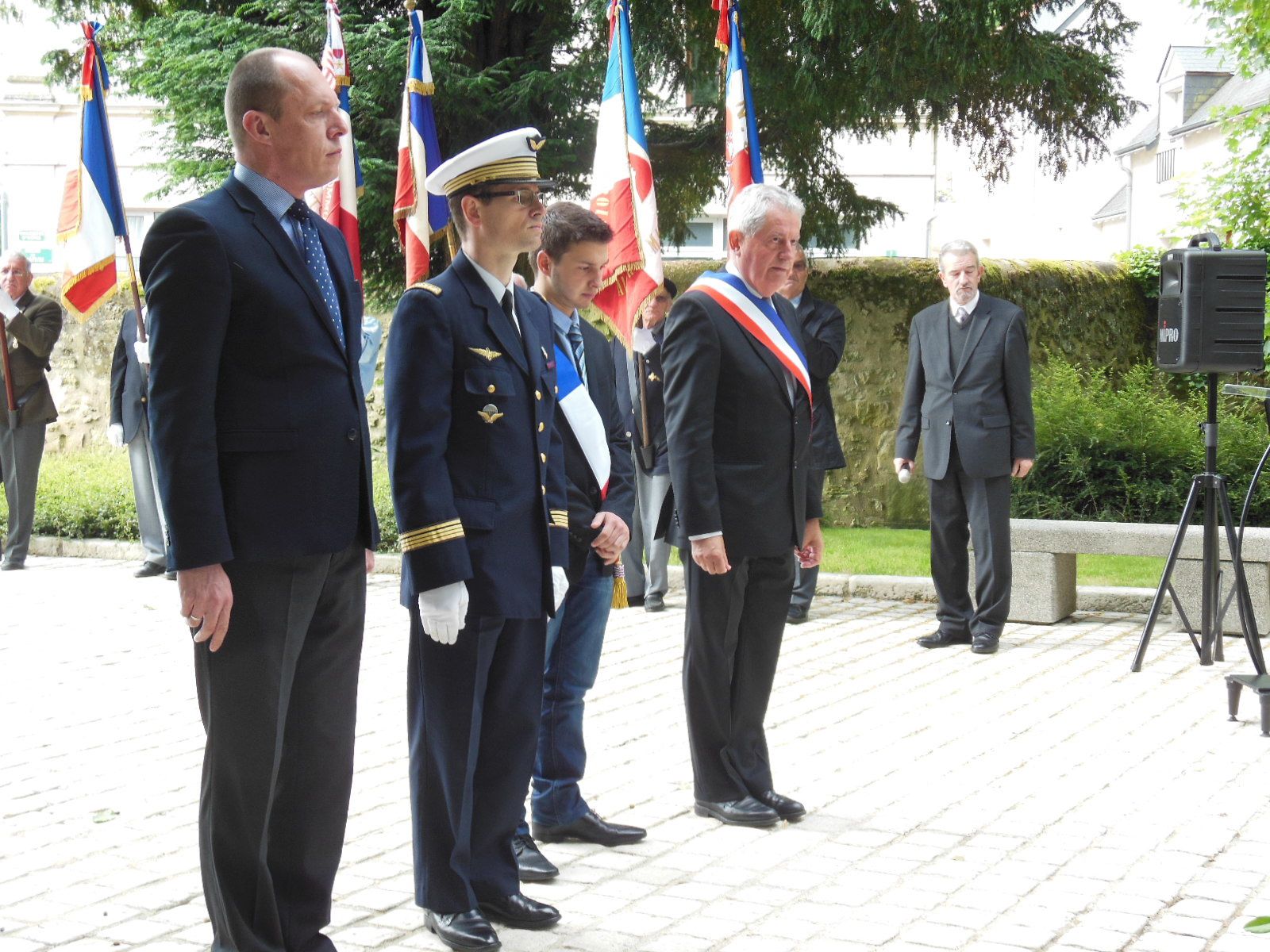Cérémonie du 22 juin 2013 à Pocé sur Cisse à la mémoire du Capitaine Albert Bouguereau
