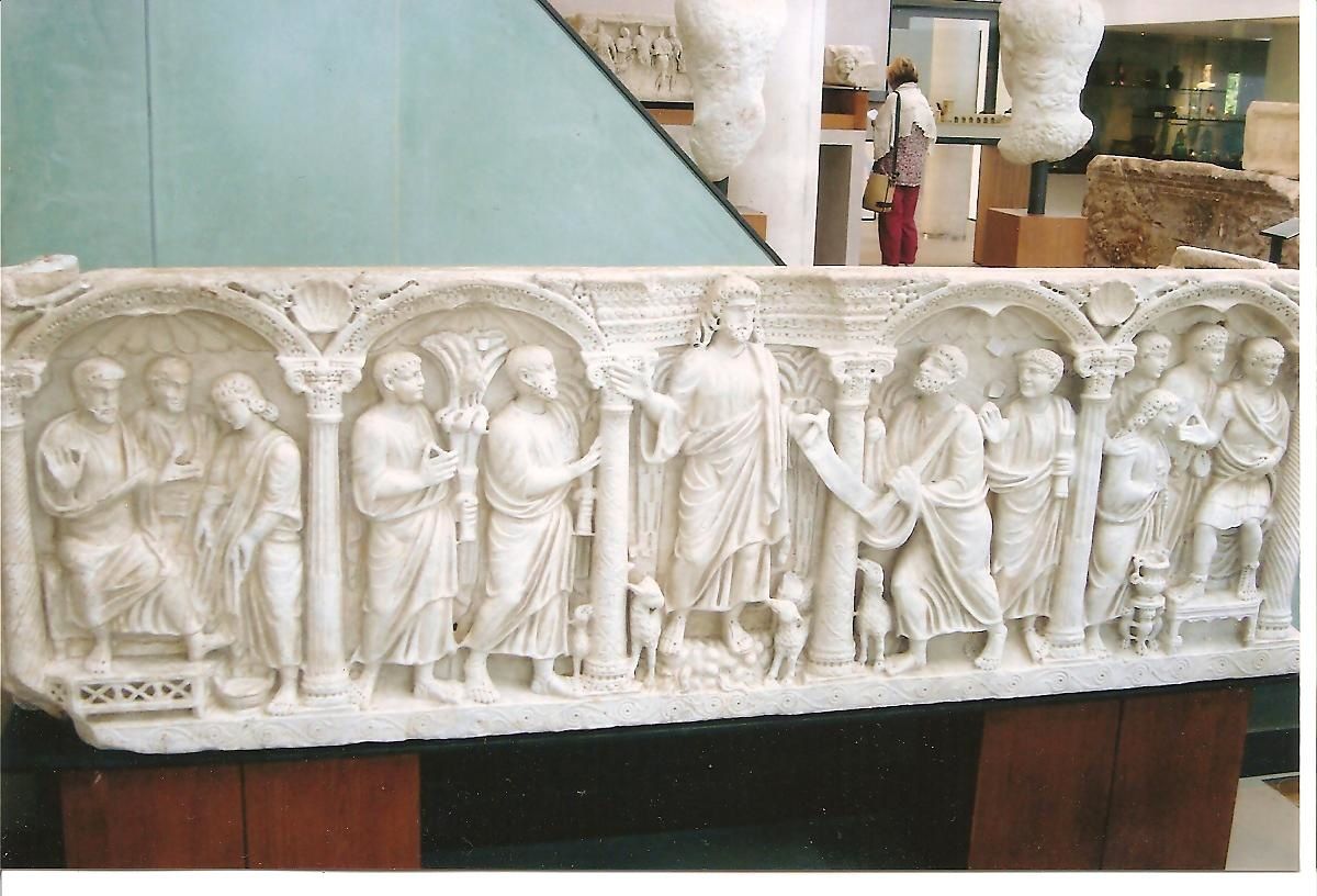 sarcophage romain, musée Arles antique, photo J.D. 6 juin 2013