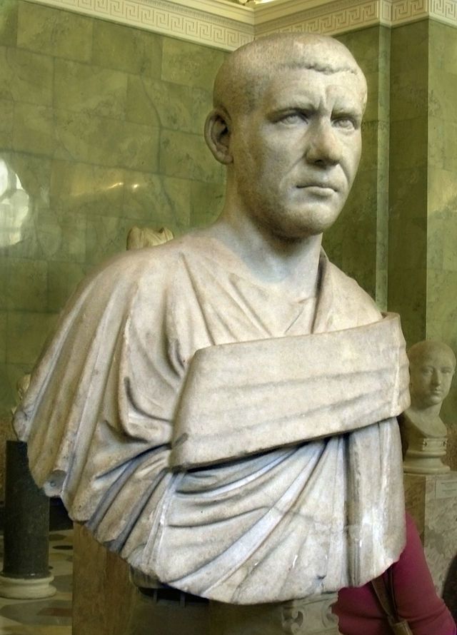 Buste de Philippe empereur en l'an mil de Rome, au Musée de l'Ermitage à Saint Pétersbourg