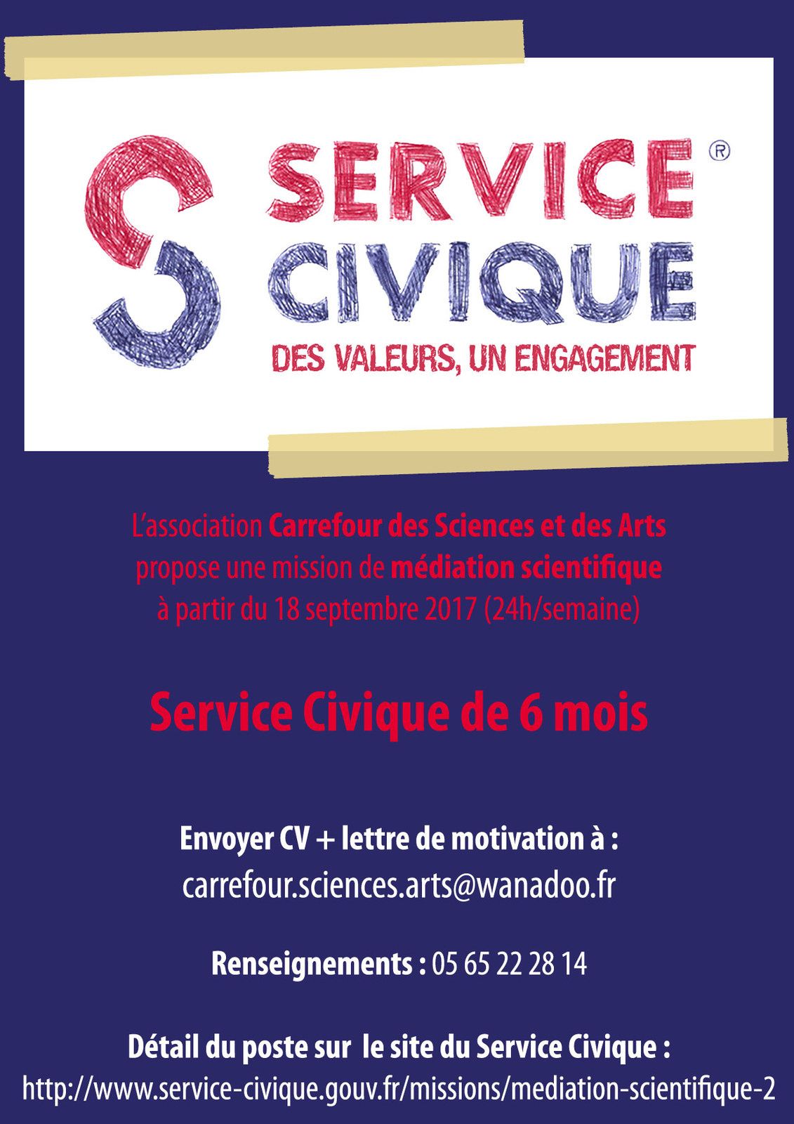 Offre d emploi mediateur scientifique