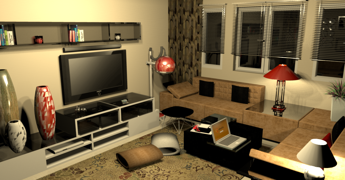 Design 3d salon " la maison de miss sandra " 3d salone maroc