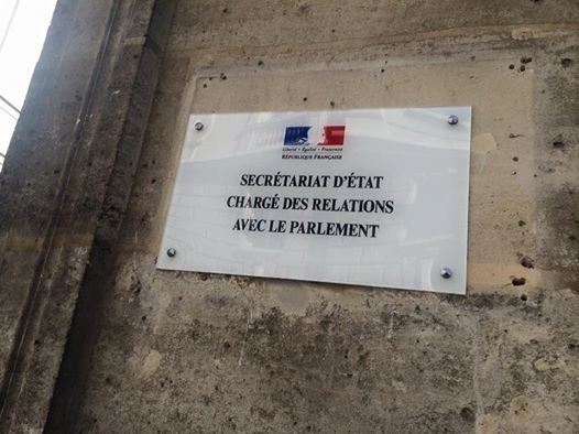 Salle de projection de la Commission. Photographie Caroline Vié.