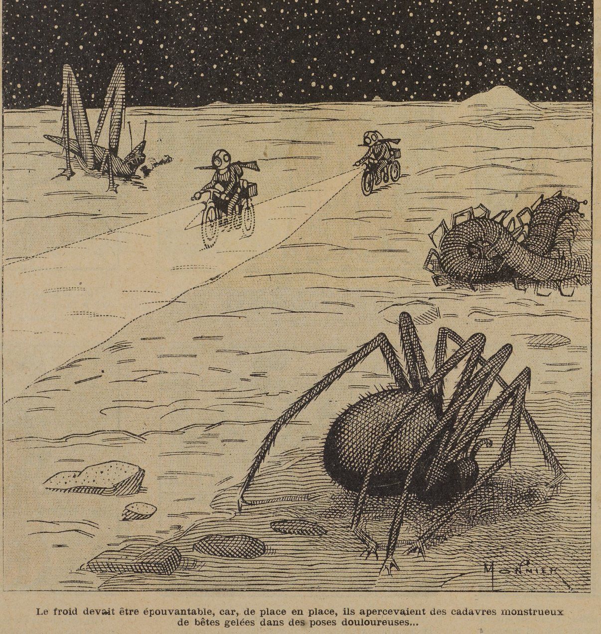 Marius Monnier - A quatre-vingt dix mille lieues de la Terre in La Jeunesse illustrée n°188 (30/09/1906)