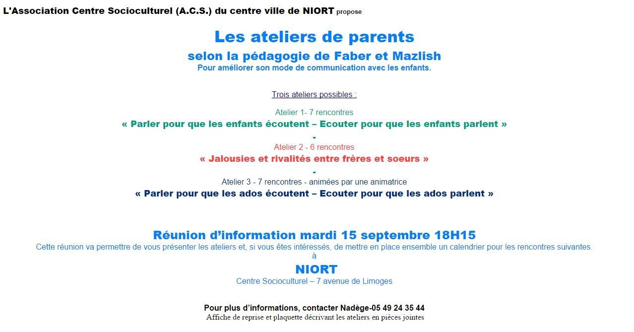 centre de rencontre niort