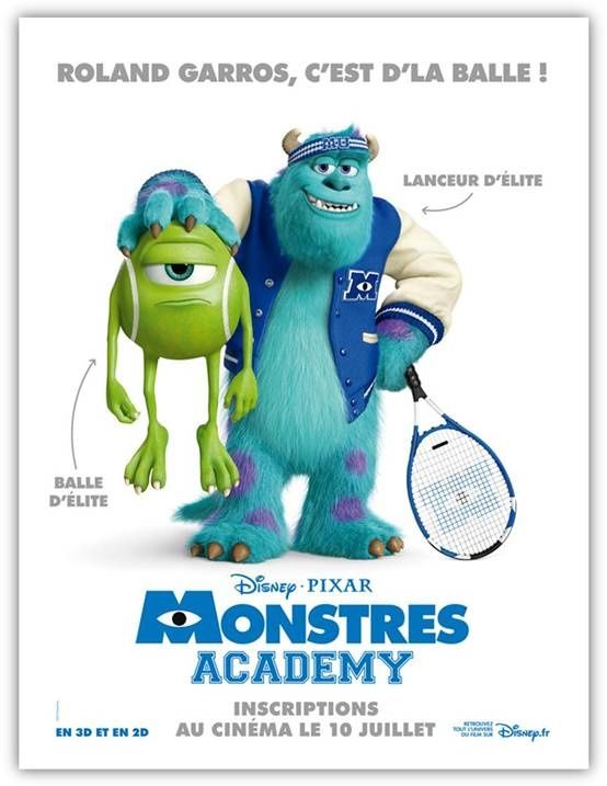 Monstres Academy : Bob et Sulli aussi sont amateurs de terre battue...