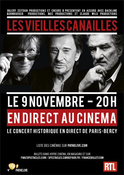 LES VIEILLES CANAILLES (BANDE ANNONCE) avec Jacques Dutronc, Johnny  Hallyday, Eddy Mitchell le 9 novembre 2014 au cinéma - A LA POURSUITE DU  7EME ART
