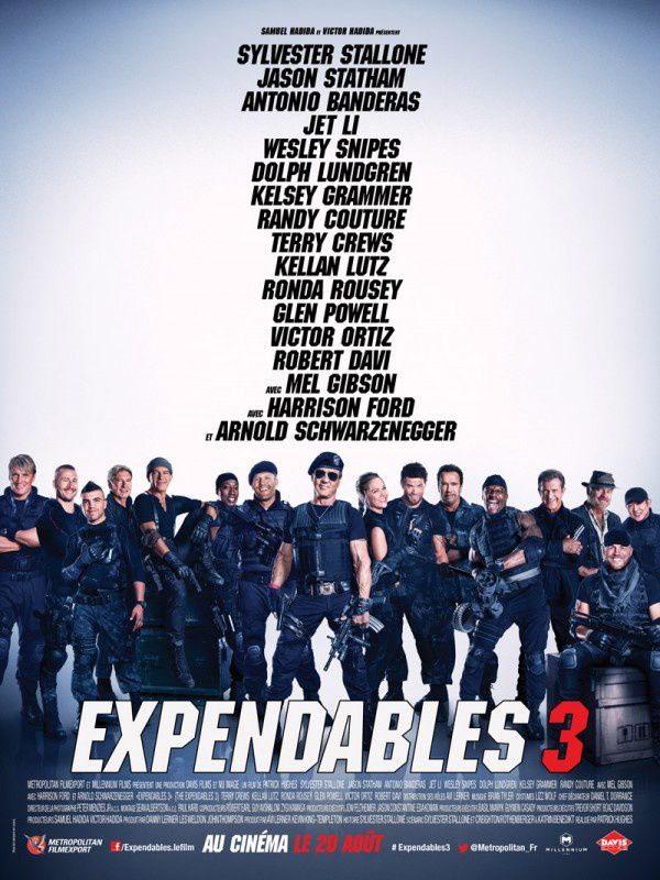 EXPENDABLES 3 (BANDE ANNONCE VF et VOST) + AFFICHES PERSONNAGES avec Sylvester Stallone, Jason Statham, Jet Li