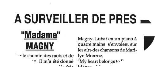 La voix de Magny est celle du ventre