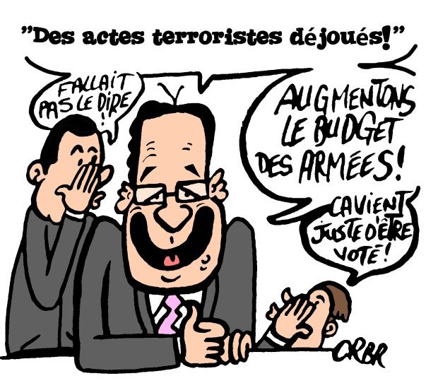 Hollande:&quot; Des actes terroristes déjoués!&quot;.