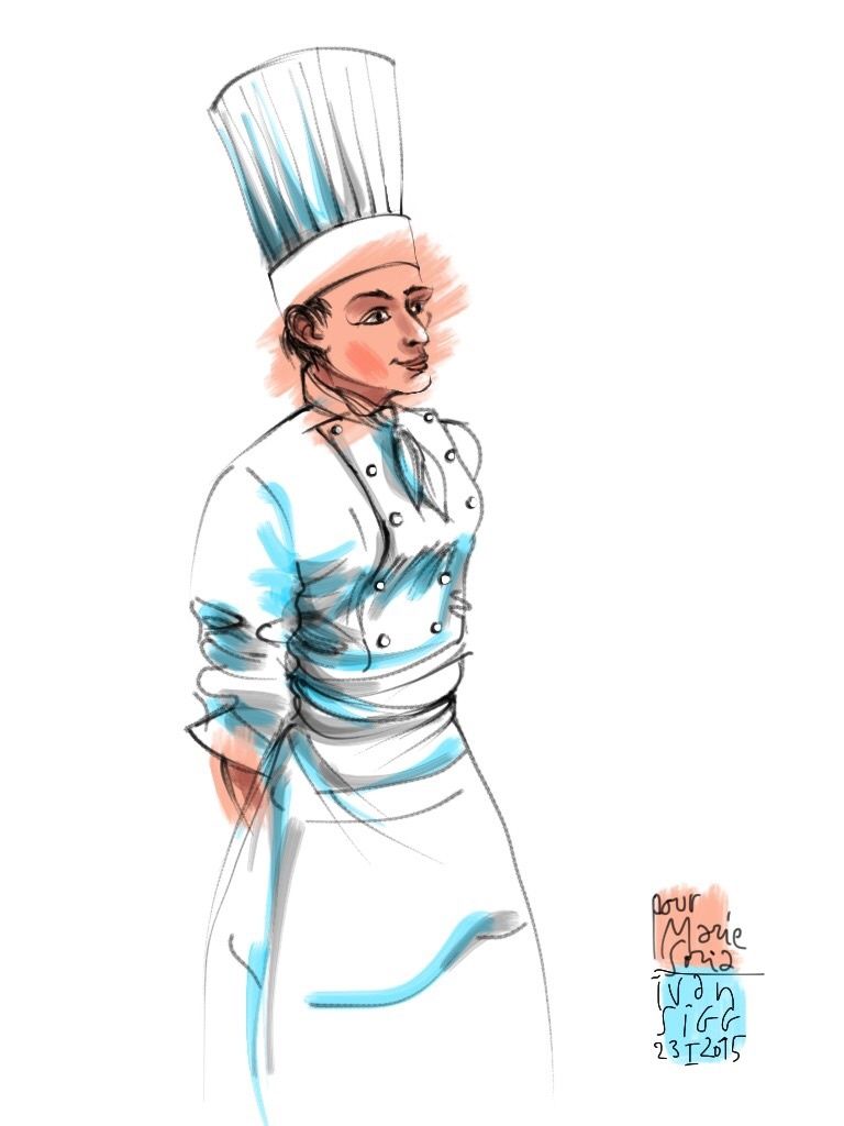 Quand Marie Soria me sert une St Jacques de plongée aux truffes : je lache mon iPad et tombe dans les pommes !