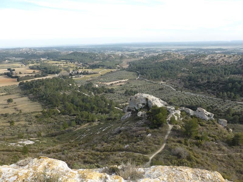 et aussi une vue magnifique sur les vallées...vigne et olivier...