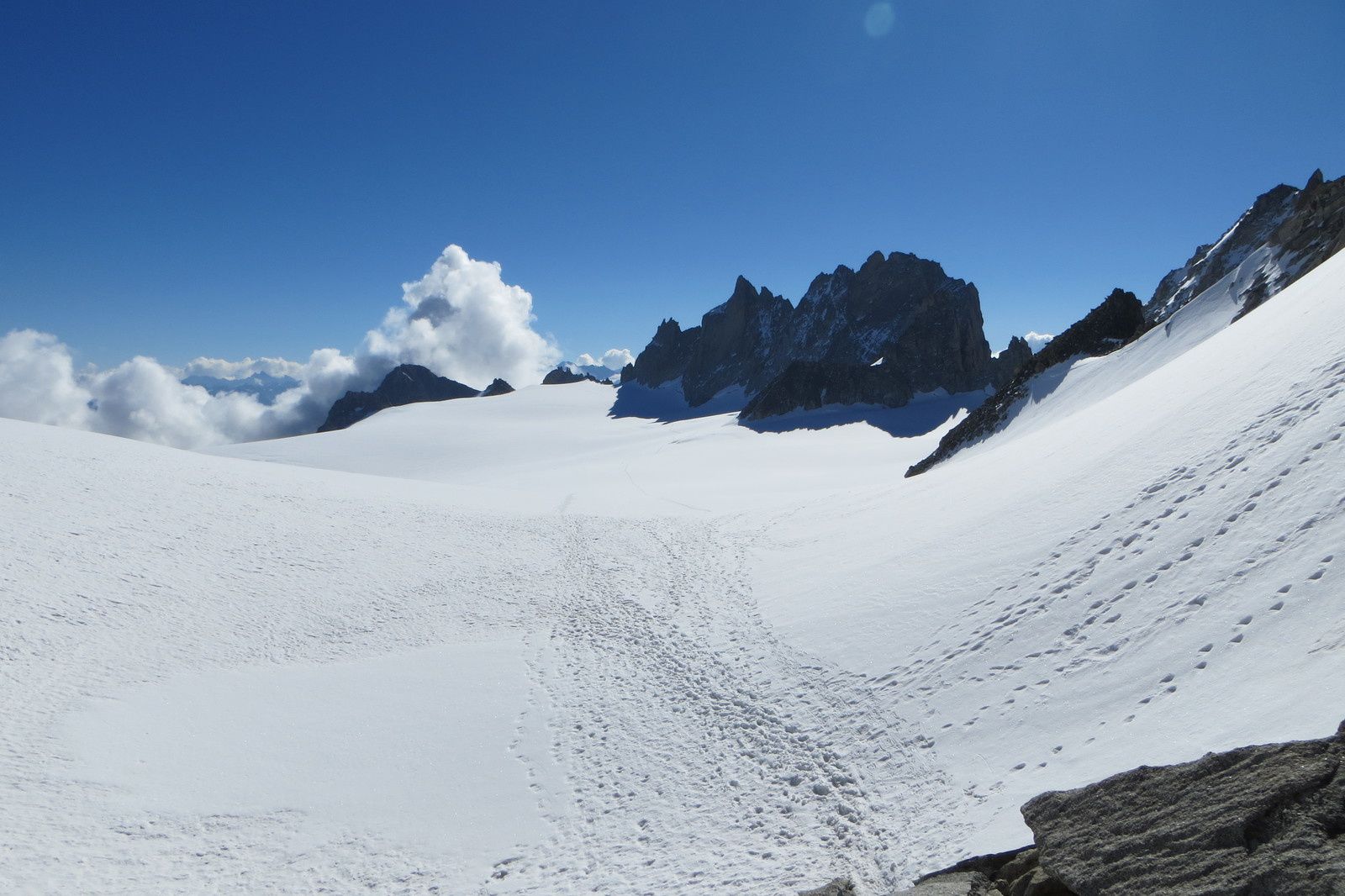 Le  Glacier du Trient vu du Col supérieur du Tour