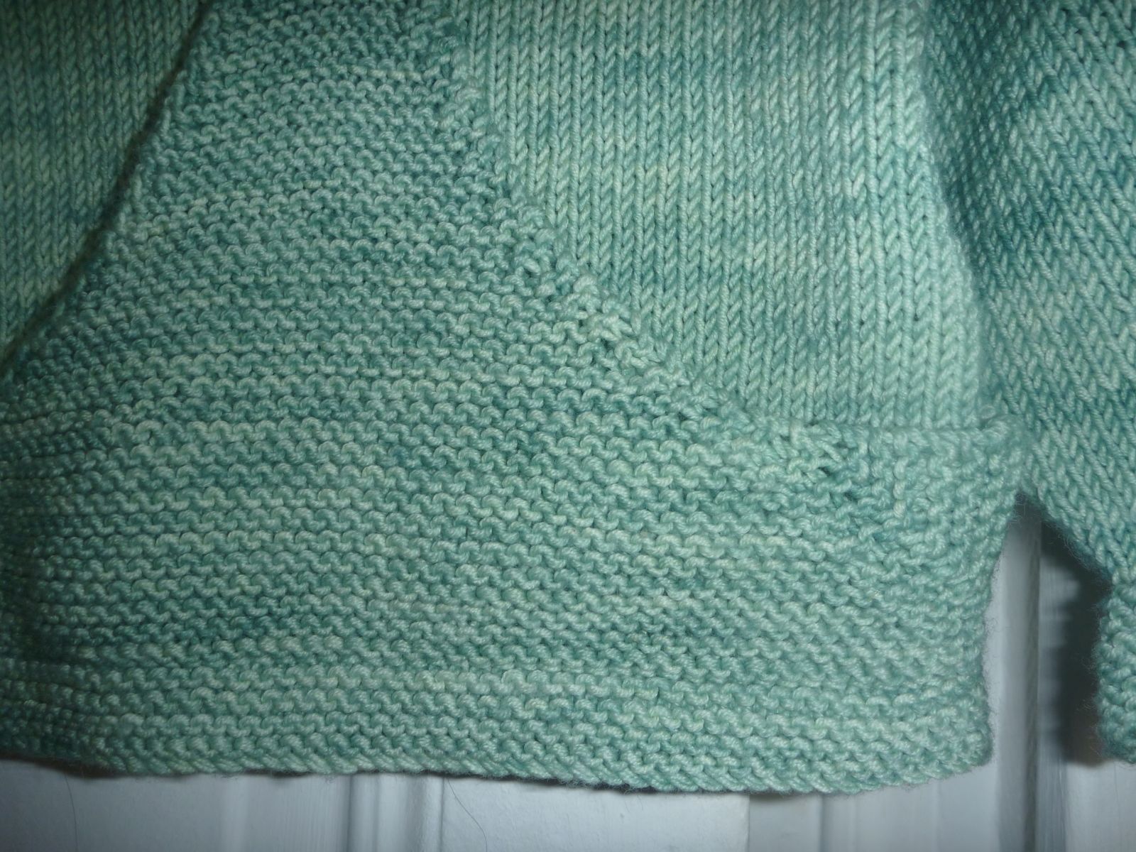 tricoter une poche kangourou