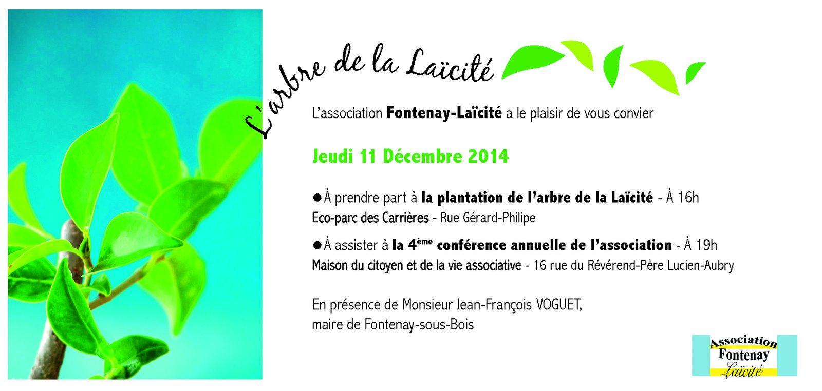 Plantation - Jeudi 11/12/14 - 16h