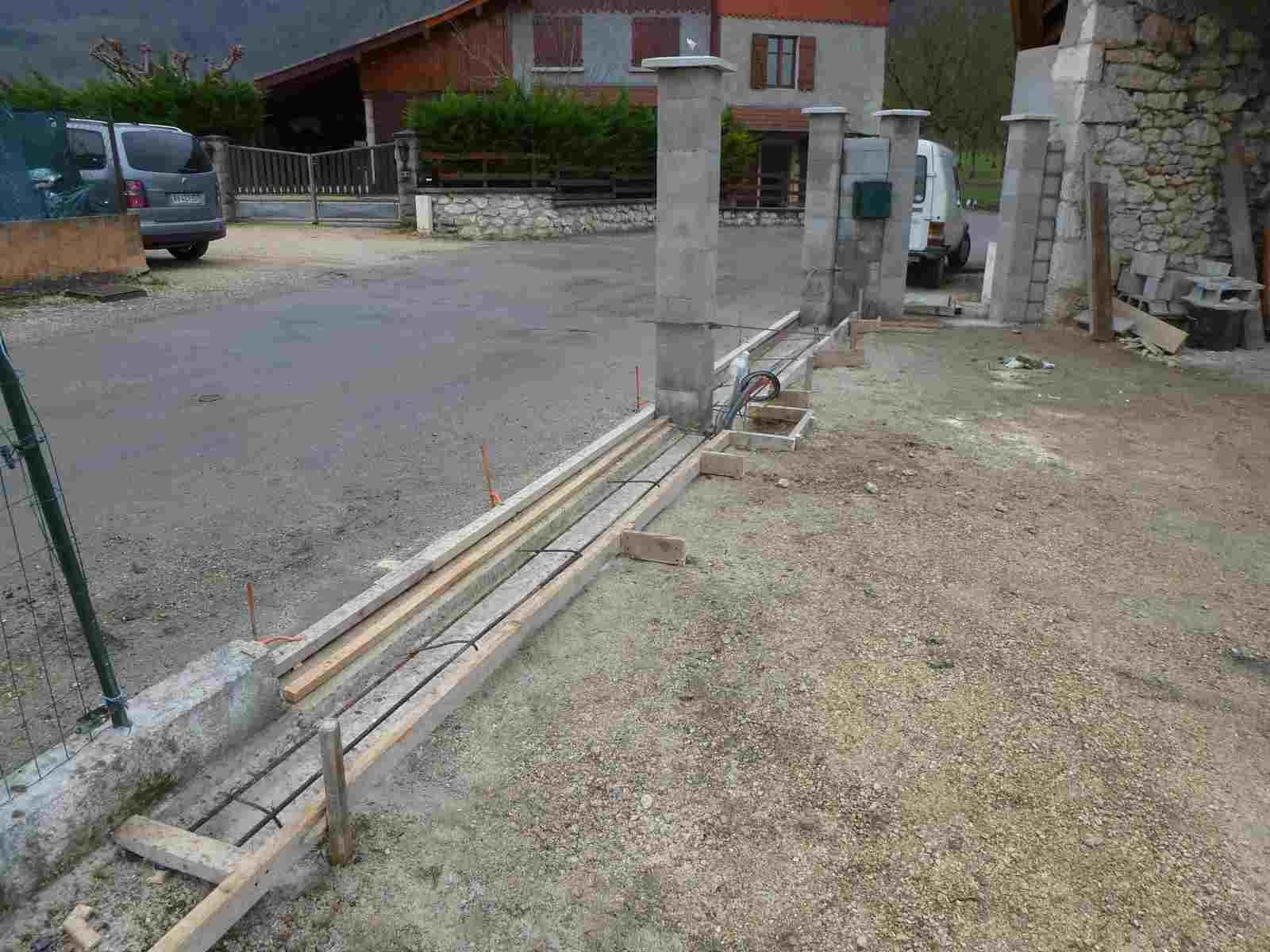 Fondation Pour Portail. fondation en pente pour portail coulissant. funix page personnelle d 39