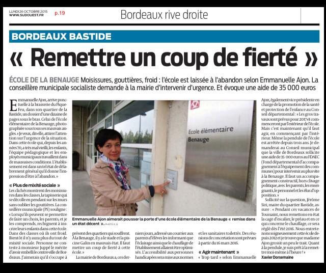 Benauge: mettre un coup de fierté