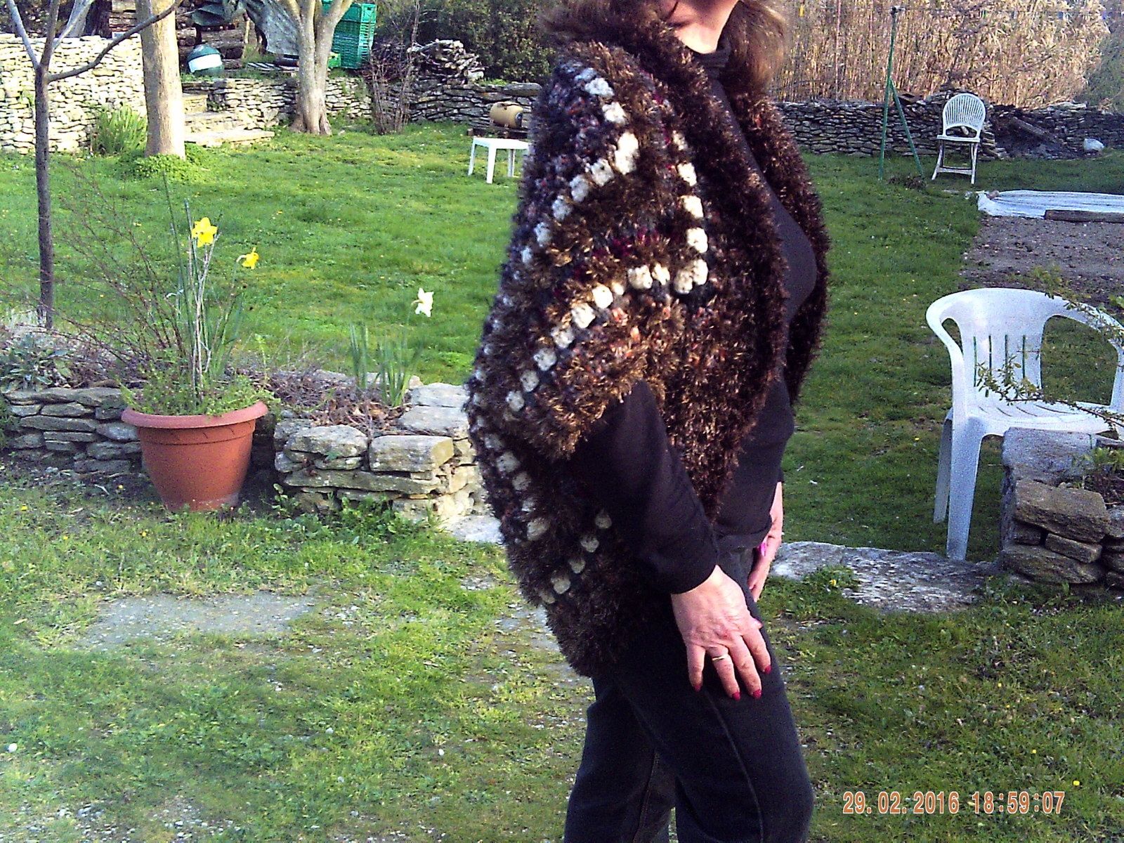 gilet oversize crochet