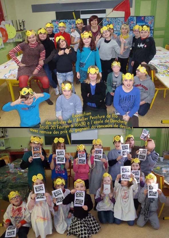 Les gagnants du concours pour le dessin du Carnaval