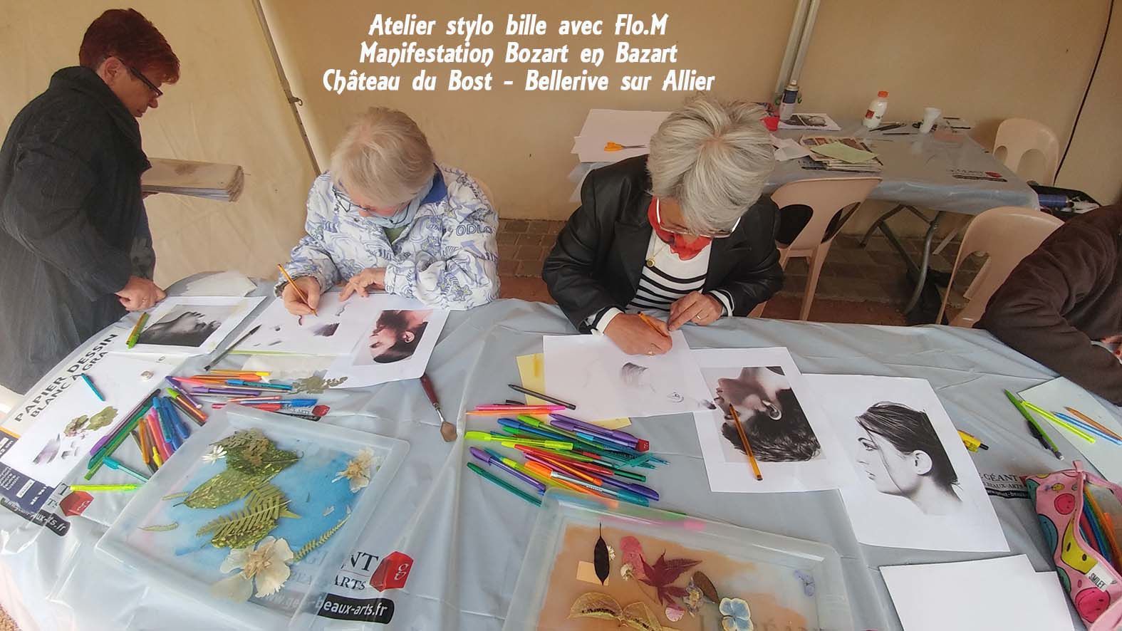 Atelier de FloM à Usson (Auvergne): Amenez vos stylos - L'Atelier de Flo.M