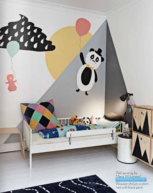 Enfant mille mètres carrés Les couleurs qui mètres dans une chambre sur les quatre murs