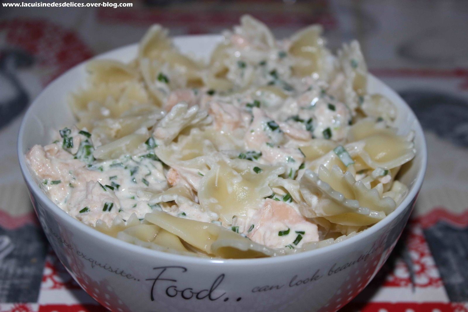 PÂTES AU SAUMON EXPRESS La cuisine des délices