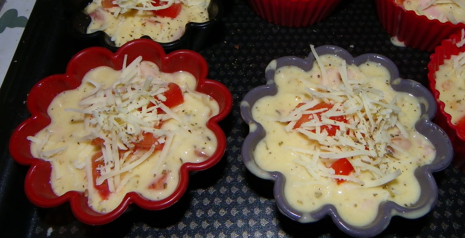 Muffins &amp;quot;façon pizza&amp;quot; - Dans notre cuisine...