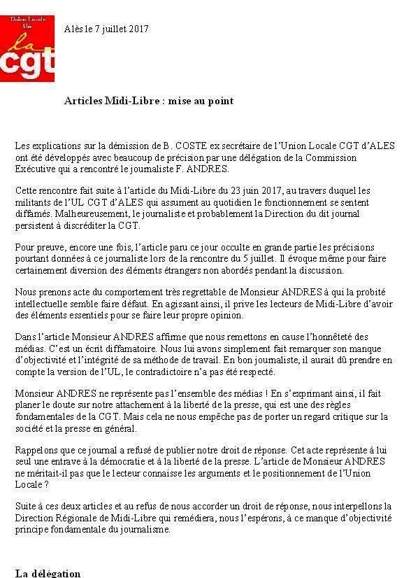 rencontre de mise au point