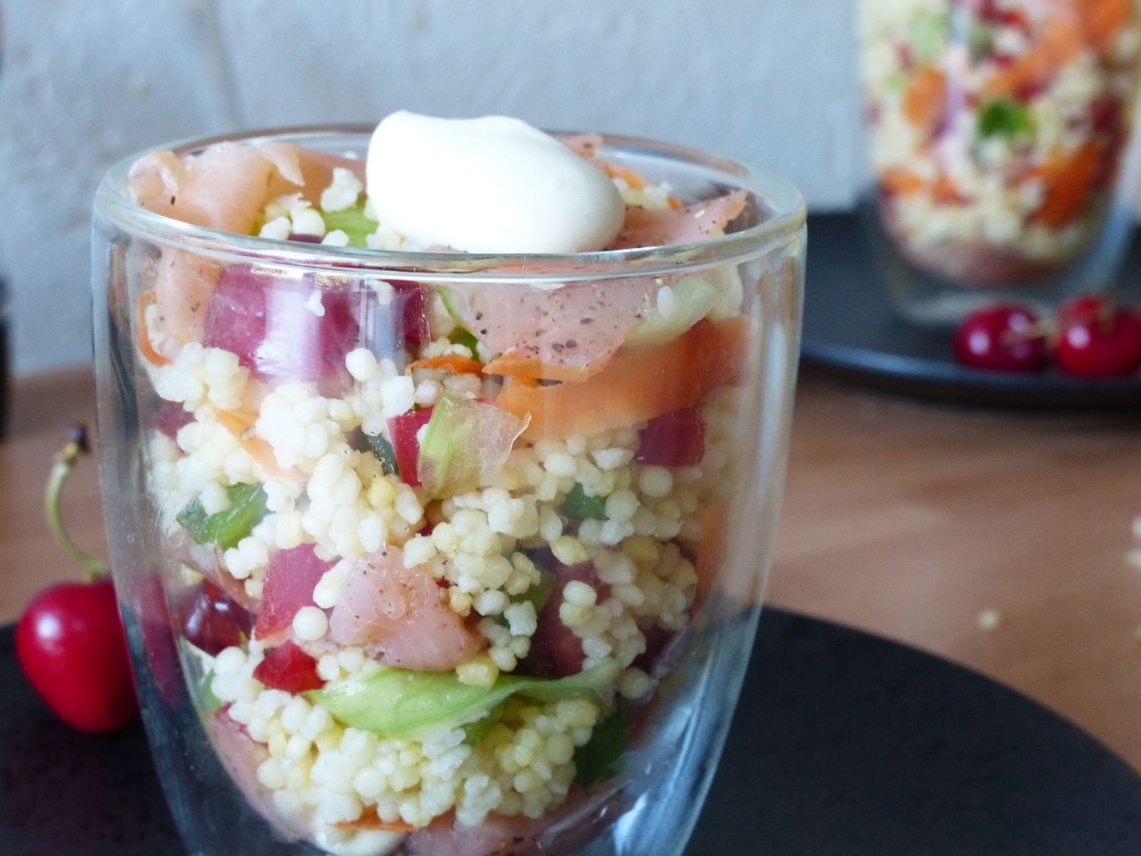 Salade de perles de blé estivale - Dans ma cuisine