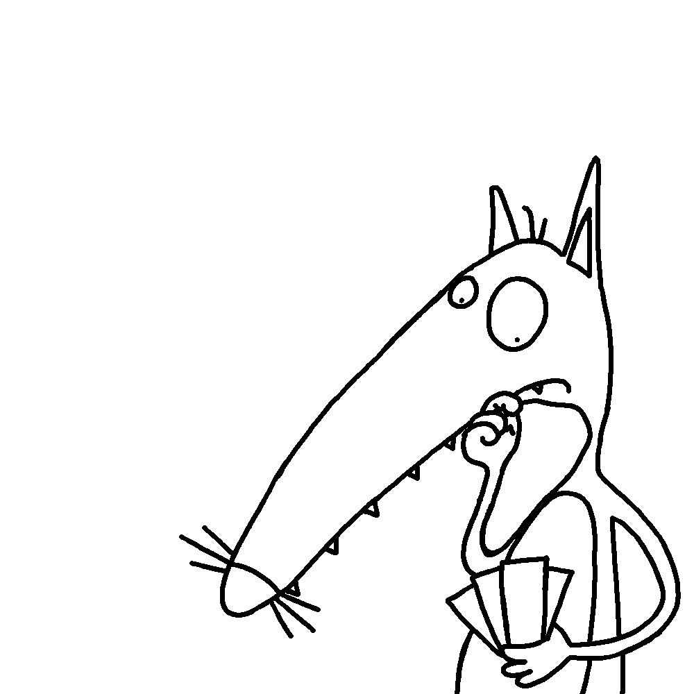Le Loup Qui Voulait Changer De Couleur Coloriage Le loup qui voulait changer de couleur (bis) - Le blog de fanfan