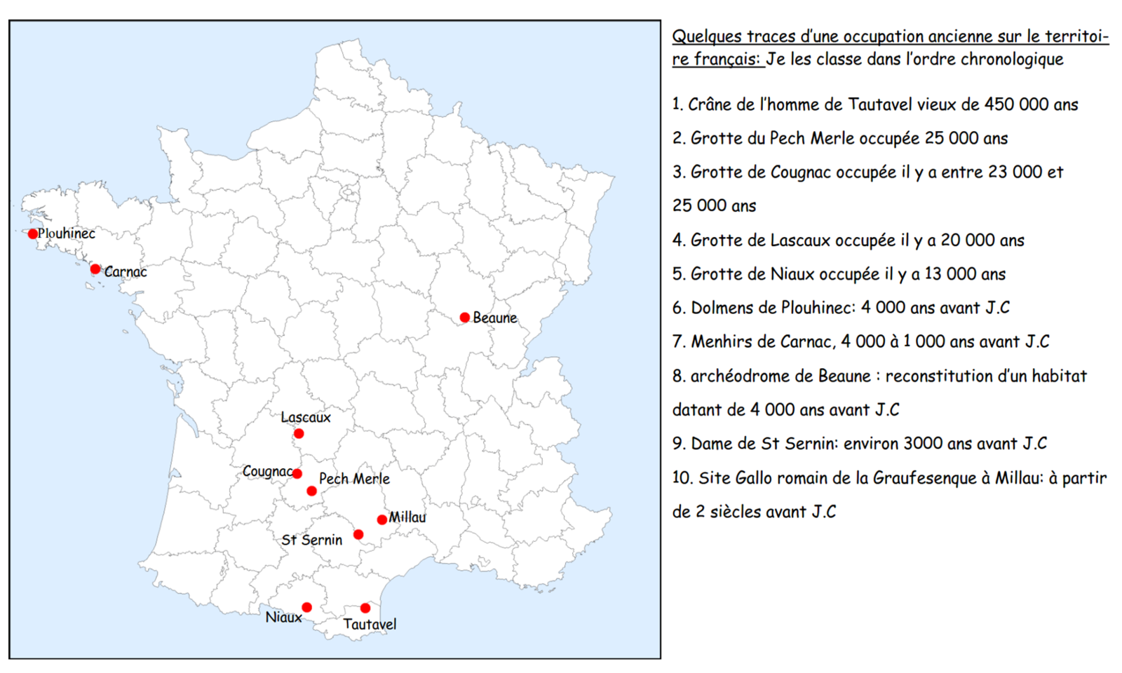 Quelles Traces D'une Occupation Ancienne Du Territoire Français Quelles Traces D une Occupation Ancienne Du Territoire Français - La