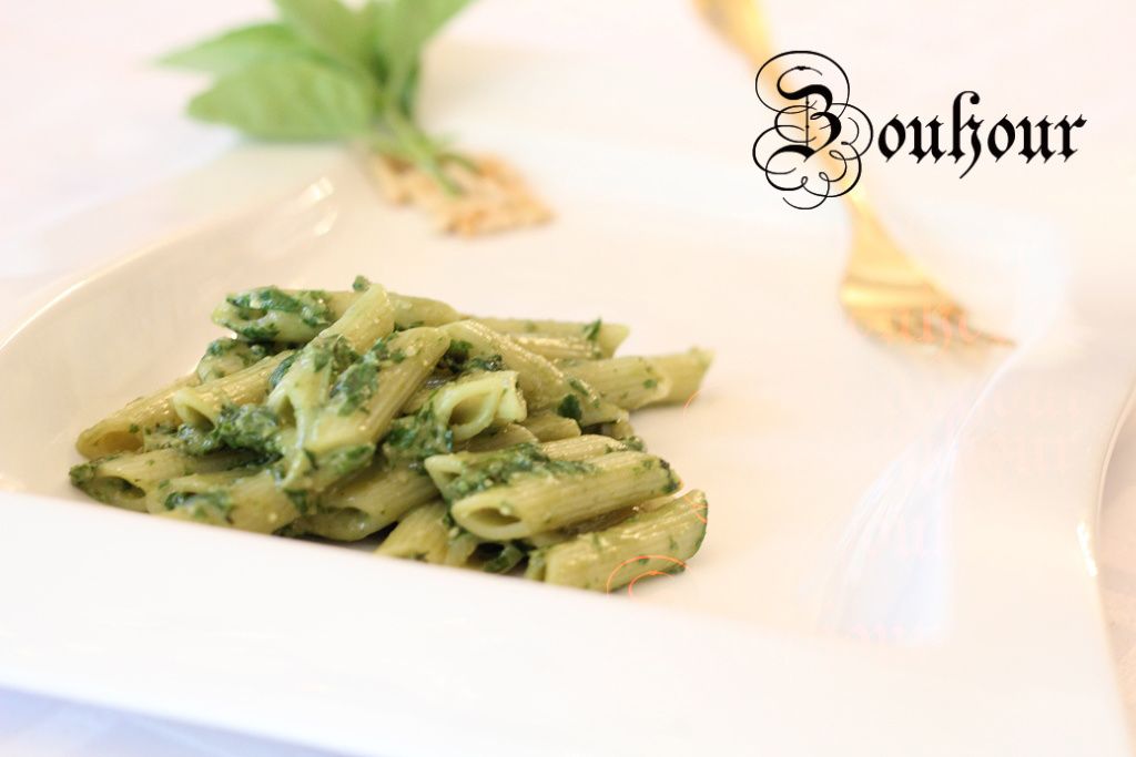 Pâtes aux pestos (Pasta pesto) La Cuisine de AMAL