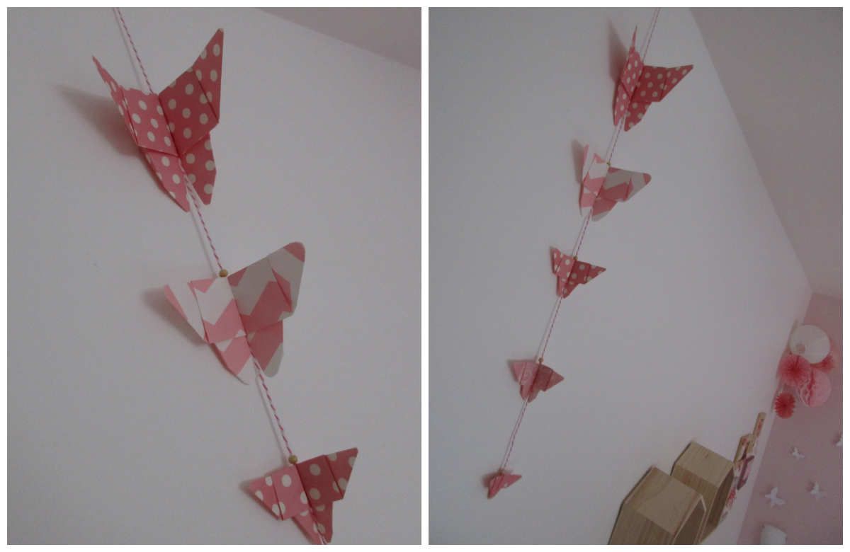 DIY Guirlande de papillons en Origami {#DIY}{#UHU}{#Origami}{#Leblogdemamanlulu}{#Butterfly}  - Le Blog De Maman Lulu