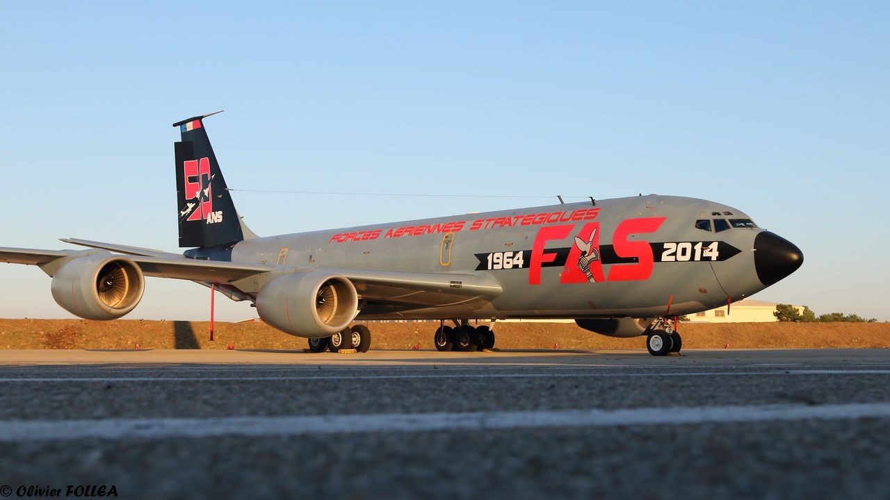 Le vénérable C-135FR, qui, grâce à un travail exceptionnel des aviateurs au sol, vole encore.
