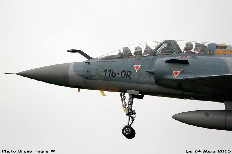 Insolite : Un Mirage 2000B avec le code de la base aérienne 116 de Luxeuil