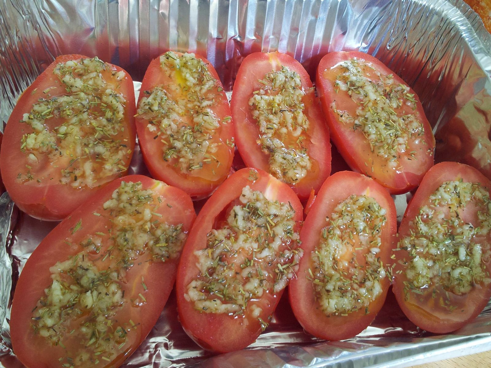 Tomates provencales au barbecue