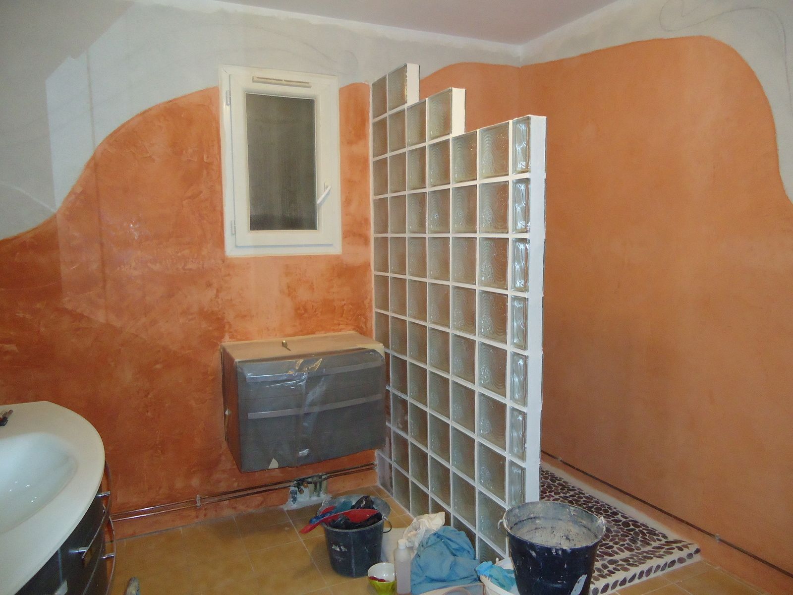 Renover Une Salle De Bain Pas Cher ~ realisation en tadelakt le galet de petra Renover Une Salle De Bain Pas Cher ~ realisation en tadelakt le galet de petra